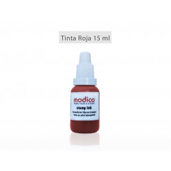 Tinta sellos pelotas de golf roja 15ml